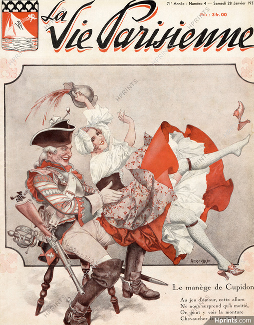 Chéri Hérouard 1933 La Vie Parisienne cover, Le Manège de Cupidon
