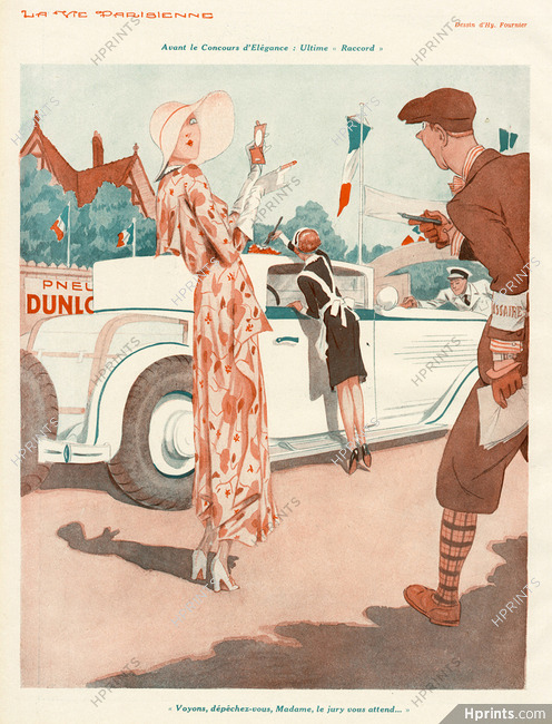 Henry Fournier 1930 Concours d'Elégance, Elegant Parisienne