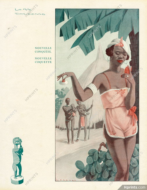 Fabius Lorenzi 1931 Nouvelle Coquette, African Elegant, Make Up