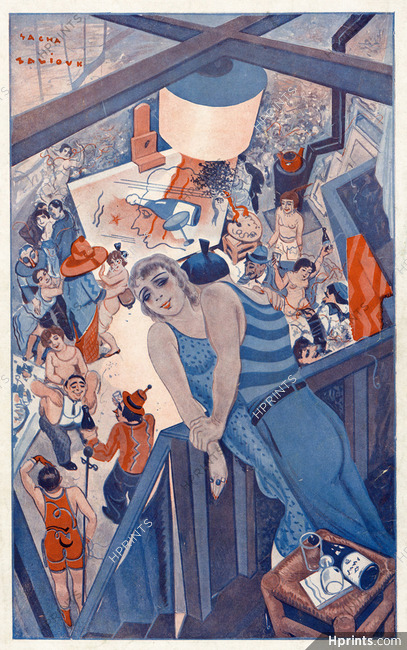 Sacha Zaliouk 1932 Noël Chez les Fauves à Montparnasse, Party