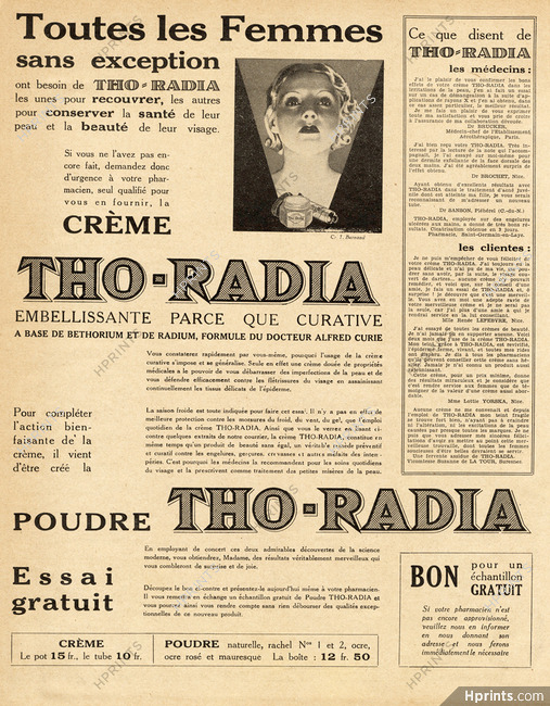 Tho-Radia (Cosmetics) 1933
