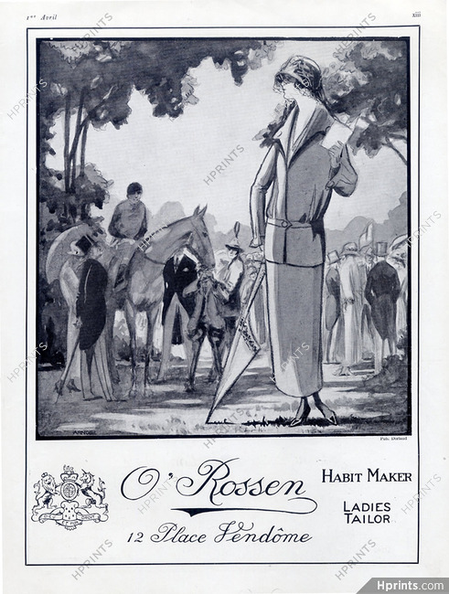 O'Rossen (Couture) 1923 Arnold, Horse Racing
