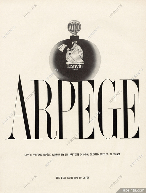Lanvin (Perfumes) 1952 Arpège