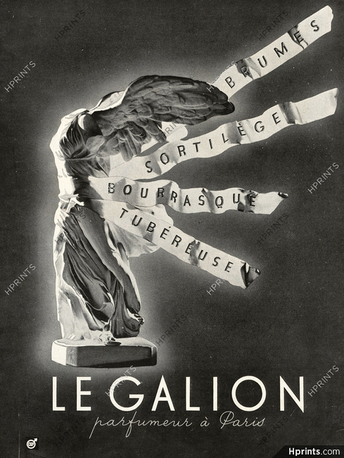 Le Galion 1943 Victory of Samothrace, Studio Lavoisier