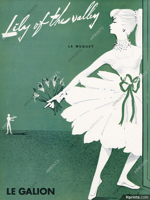 Le Galion (Perfumes) 1958 Lily of the Valley, Dancer, Maurel