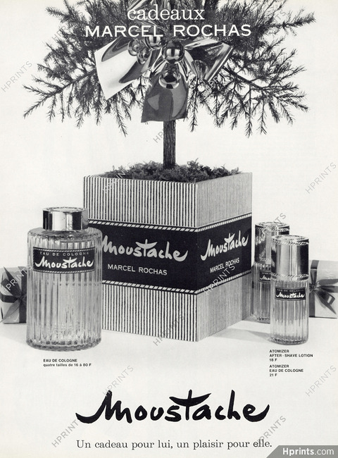 Marcel Rochas (Perfumes) 1963 Moustache, Atomizer