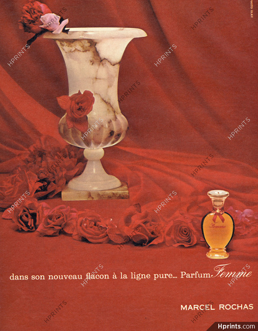 Marcel Rochas (Perfumes) 1965 Femme, Photo Olry
