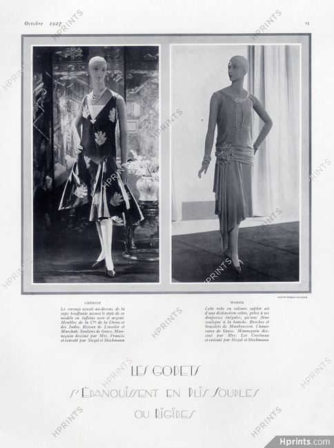 Chéruit & Worth 1927 Siégel, Photo George Hoyningen-Huene