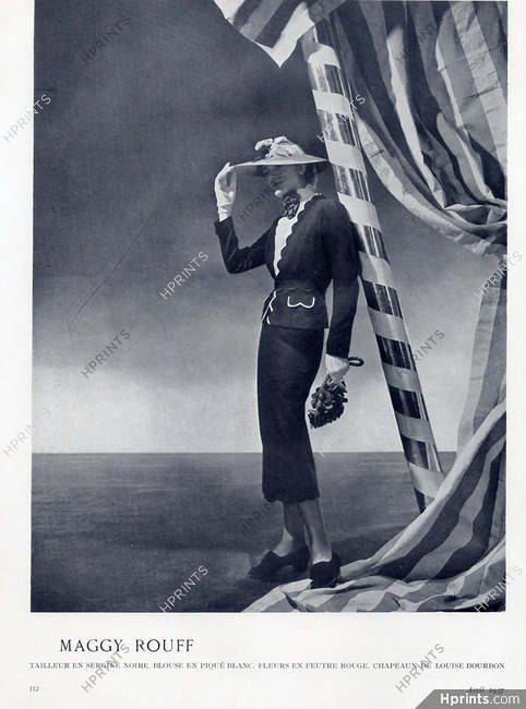 Maggy Rouff 1937 Hat Louise Bourbon