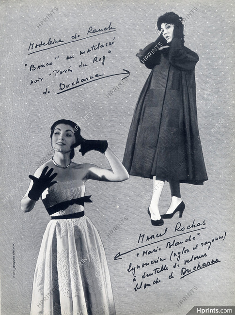 Marcel Rochas & Madeleine de Rauch 1951 Photo Jacques Decaux