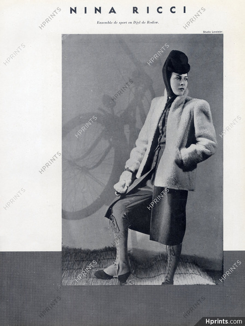 Nina Ricci 1941 Sport Suit, Rodier, Photo Lavoisier