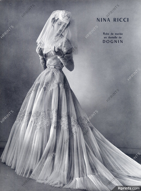 Nina Ricci 1954 Wedding Dress, Dognin