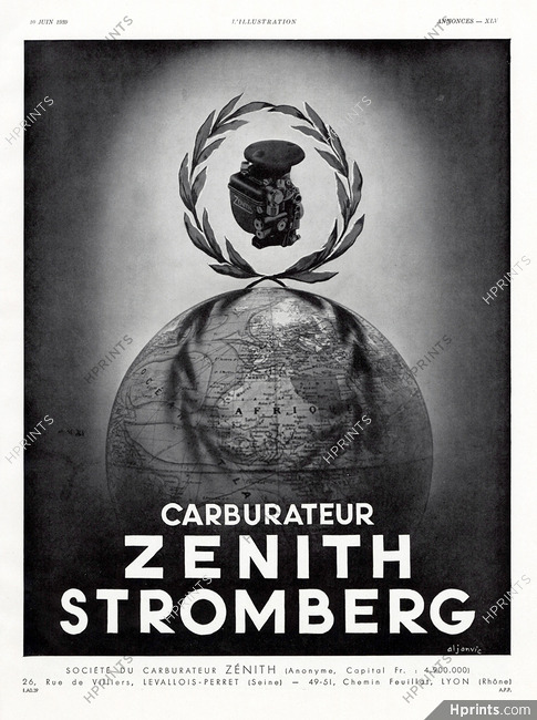 Zenith Stromberg 1939 Aljanvic