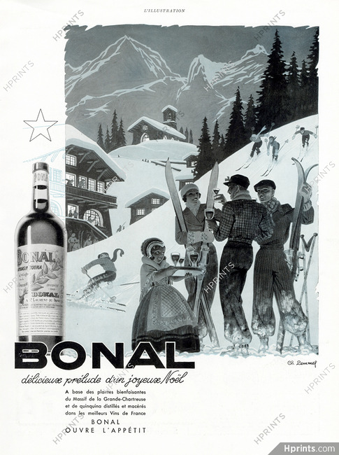 Bonal 1938 Ski, Winter Sports, Lemmel