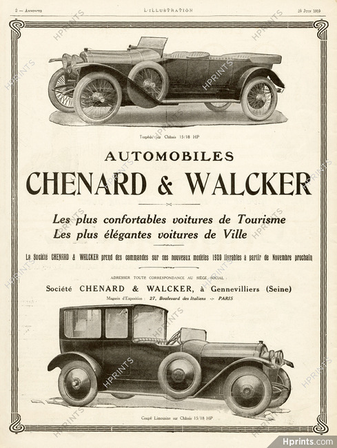 Chenard & Walcker 1919