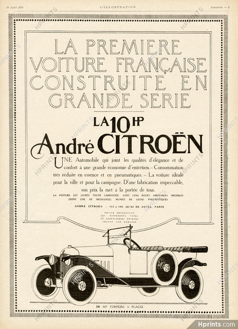 Citroën 1919 Torpédo 10 HP