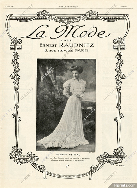 Ernest Raudnitz (Couture) 1907 Photo Félix
