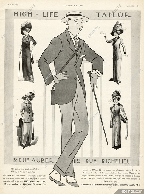 High Life Tailor 1912 Men's Clothing