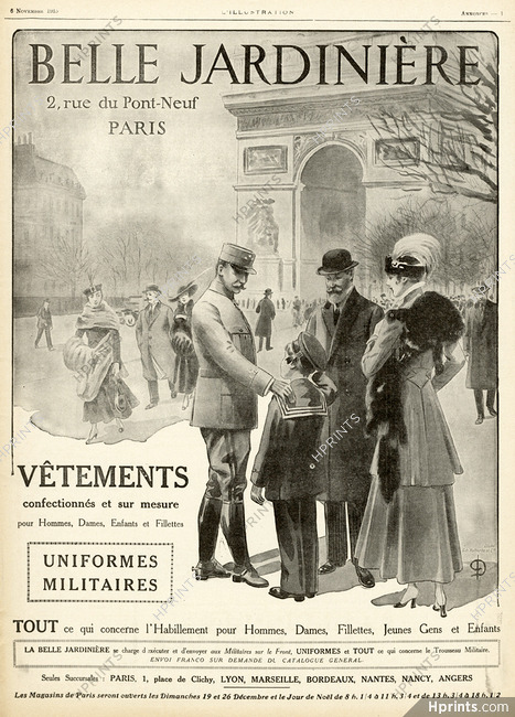 Belle Jardinière 1915 Military, Arc De Triomphe