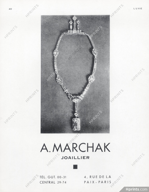 Marchak (High Jewelry) 1932