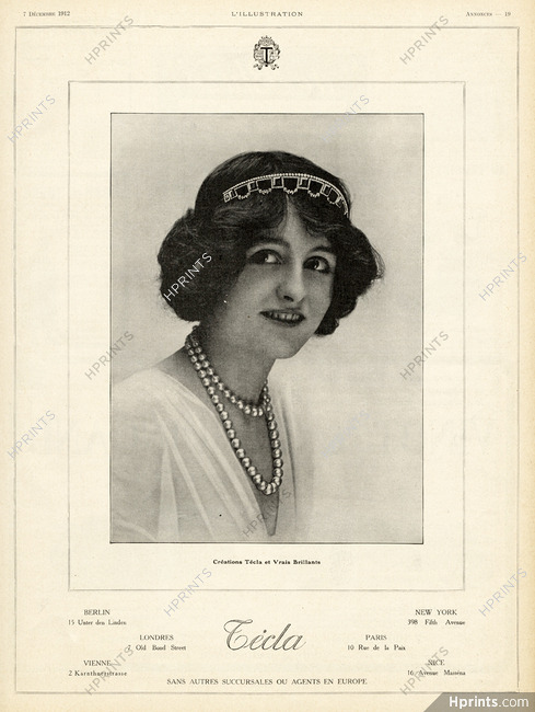 Técla (Pearls) 1912 Tiara