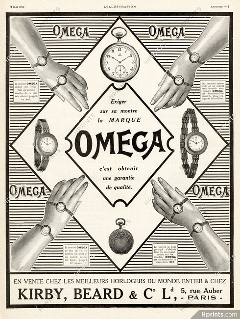 Omega 1912 Kirby Beard & Co.