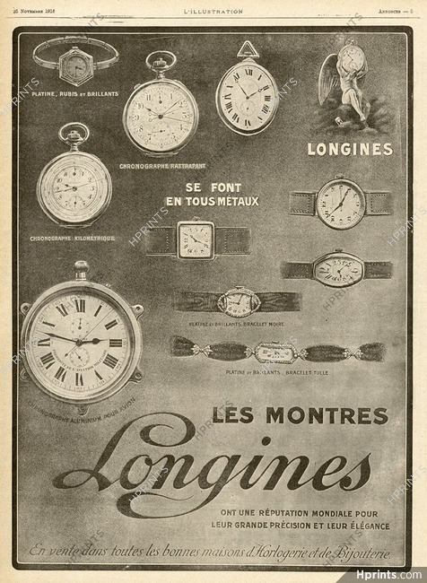 Longines 1916 — Advertisement