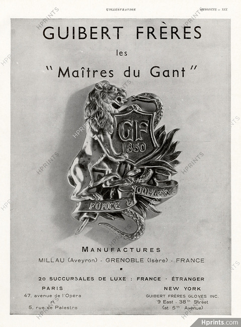 Guibert Frères (Gloves) 1941 (L)