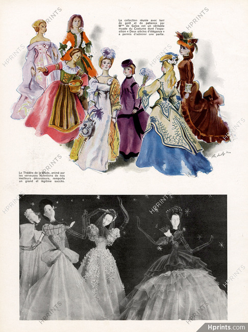 Poupées 1951 Dolls, Collection de Mme de Galea, Théatre De La Mode, Reschofsky