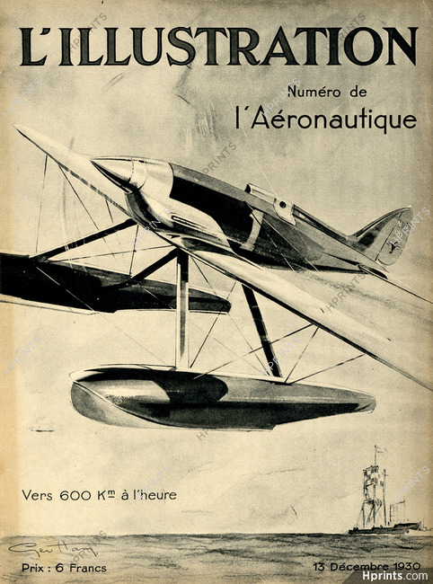 L'Aéronautique 1930 L'Illustration cover, Hydravion, Geo Ham