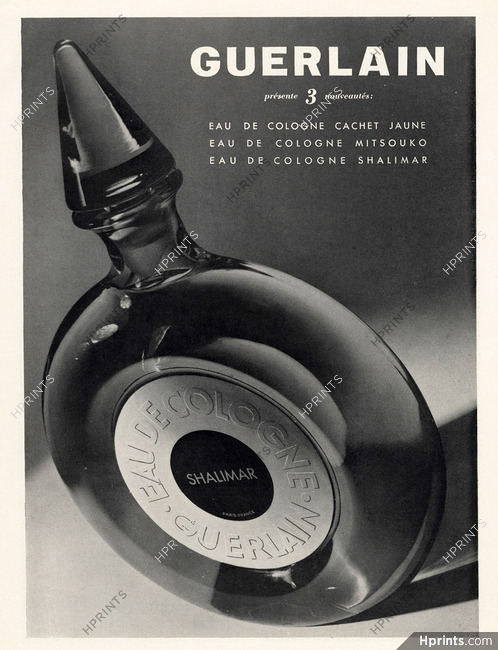 Guerlain (Perfumes) 1936 Shalimar, Eau de Cologne