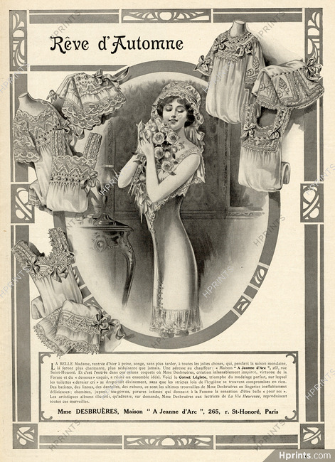 Madame Desbruères (Corsetmaker) 1913 A Jeanne d'Arc
