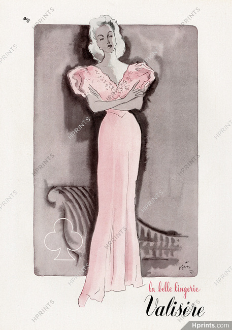 Valisère (Lingerie) 1947 Pierre Simon, Nightgown