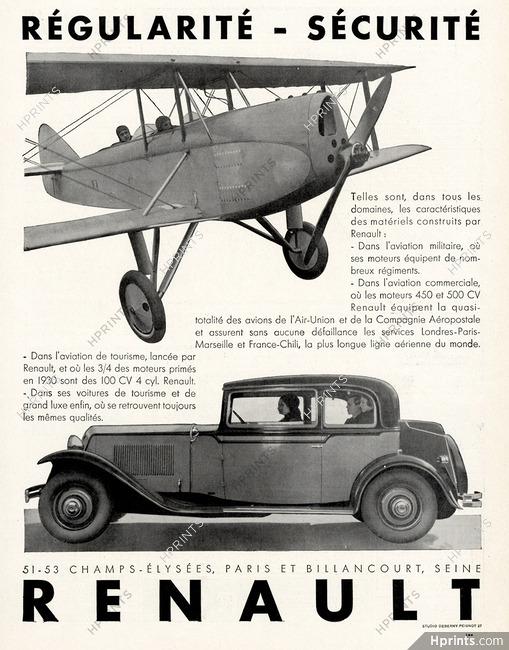 Renault 1930 Airplane