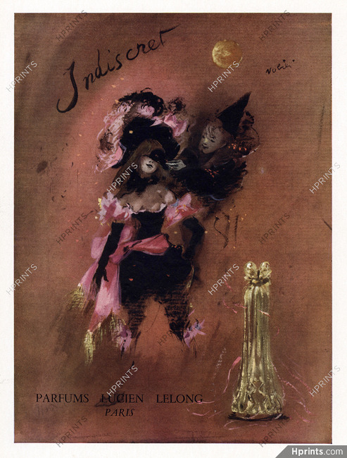 Lucien Lelong (Perfumes) 1947 Indiscret, Lila de Nobili, Masquerade Ball (L)