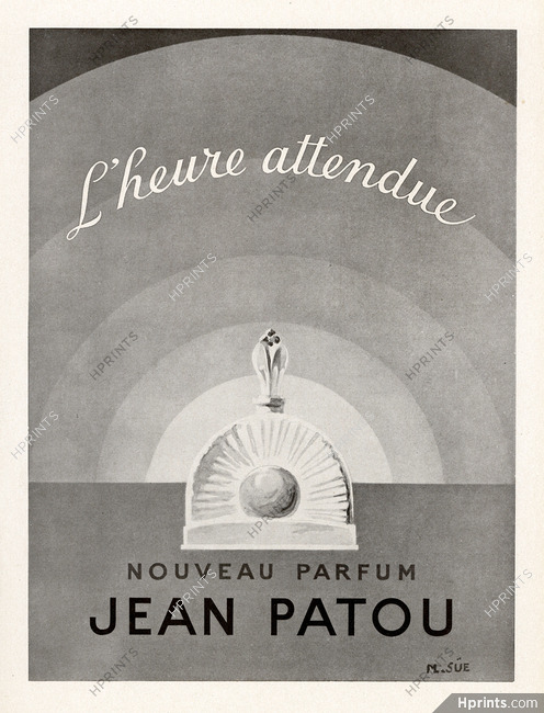 Jean Patou (Perfumes) 1948 L'heure attendue, M. Sue (L)