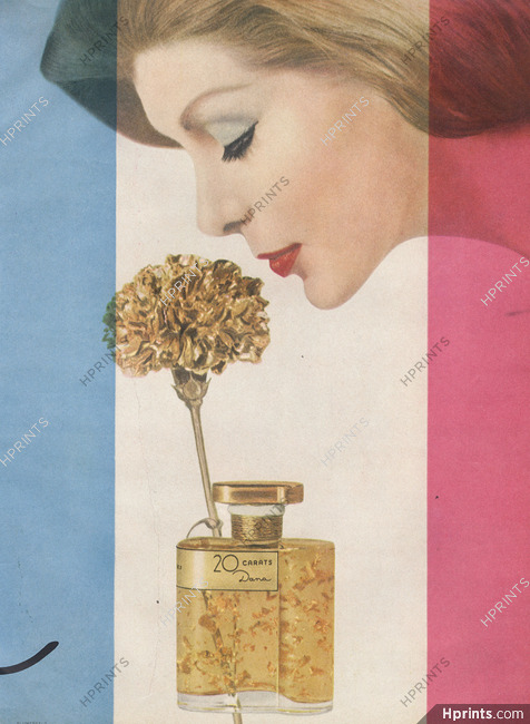 Dana (Perfumes) 1962 Photo Blumenfeld, 20 Carats