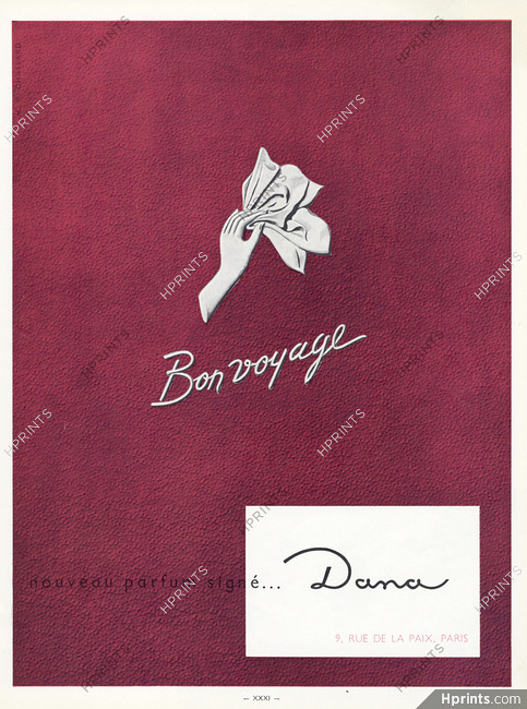 Dana (Perfumes) 1957 Bon Voyage