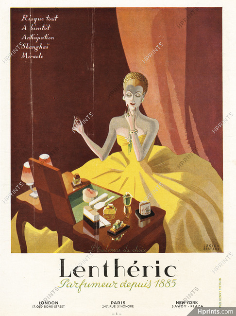 Lenthéric (Perfumes) 1946 Lucien Bertaux