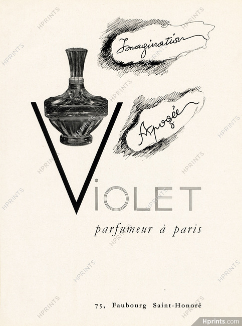 Violet (Perfumes) 1950 Imagination, Apogée