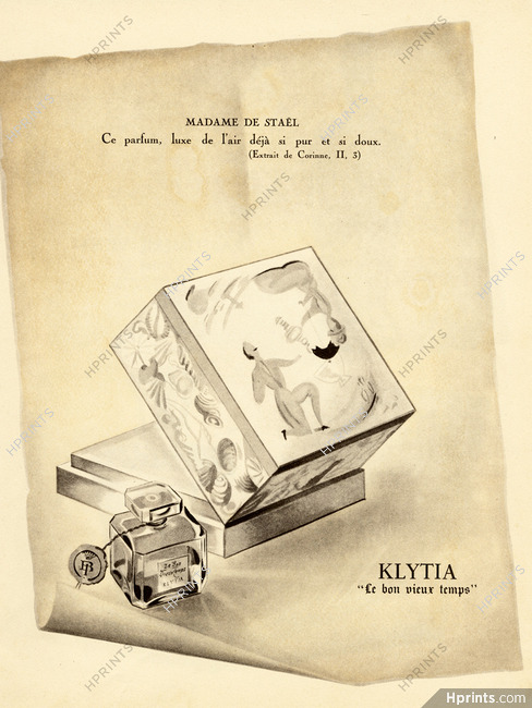 Klytia (Perfumes) 1949 Le bon vieux temps