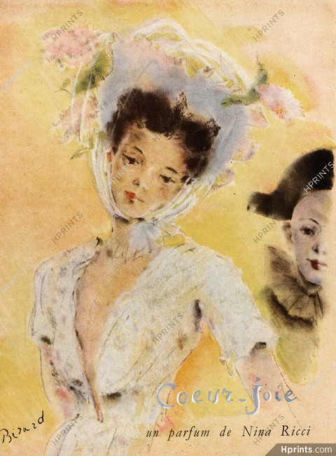 Nina Ricci (Perfumes) 1946 Christian Berard, Coeur-joie