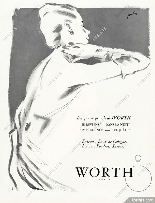 Worth (Perfumes) 1953 Maurice Paulin