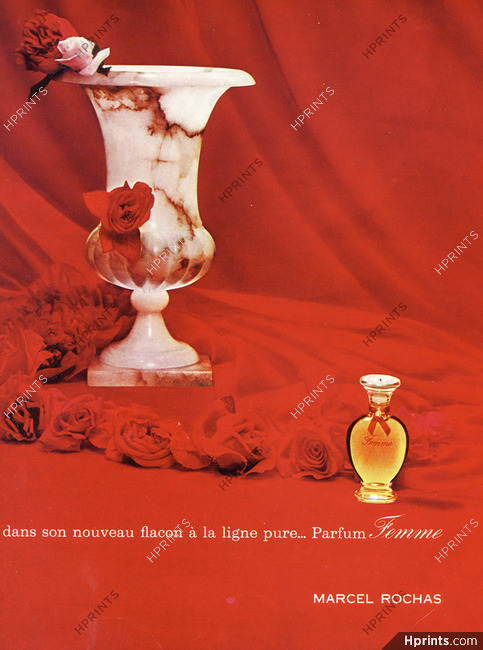 Marcel Rochas (Perfumes) 1965 Femme, Photo Olry
