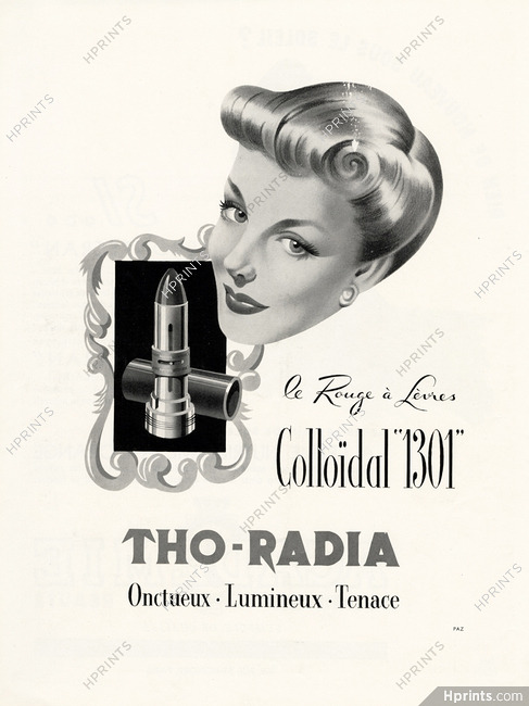 Tho-Radia (Cosmetics) 1950 Colloïdal '1301', Lipstick