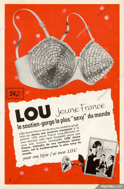 The 1970s-1970 Jours de France-ad for Chantelle bras