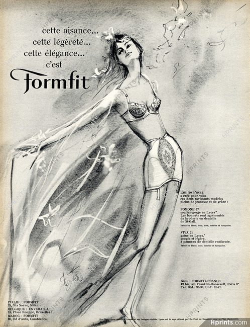 Formfit (Lingerie) 1963 Girdle, Brassiere, Eliza Fenn