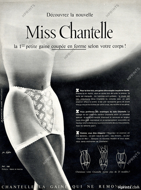 Chantelle 1963 Miss Chantelle, Girdle, Photo Lejeune