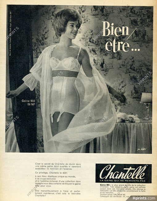 Chantelle 1960 Girdle, Photo Claude Anger — Advertisement