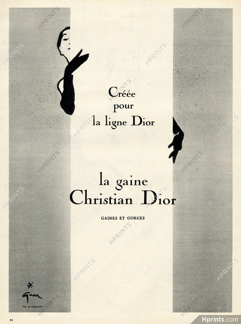 La Gaine Christian Dior (Lingerie) 1955 Gruau